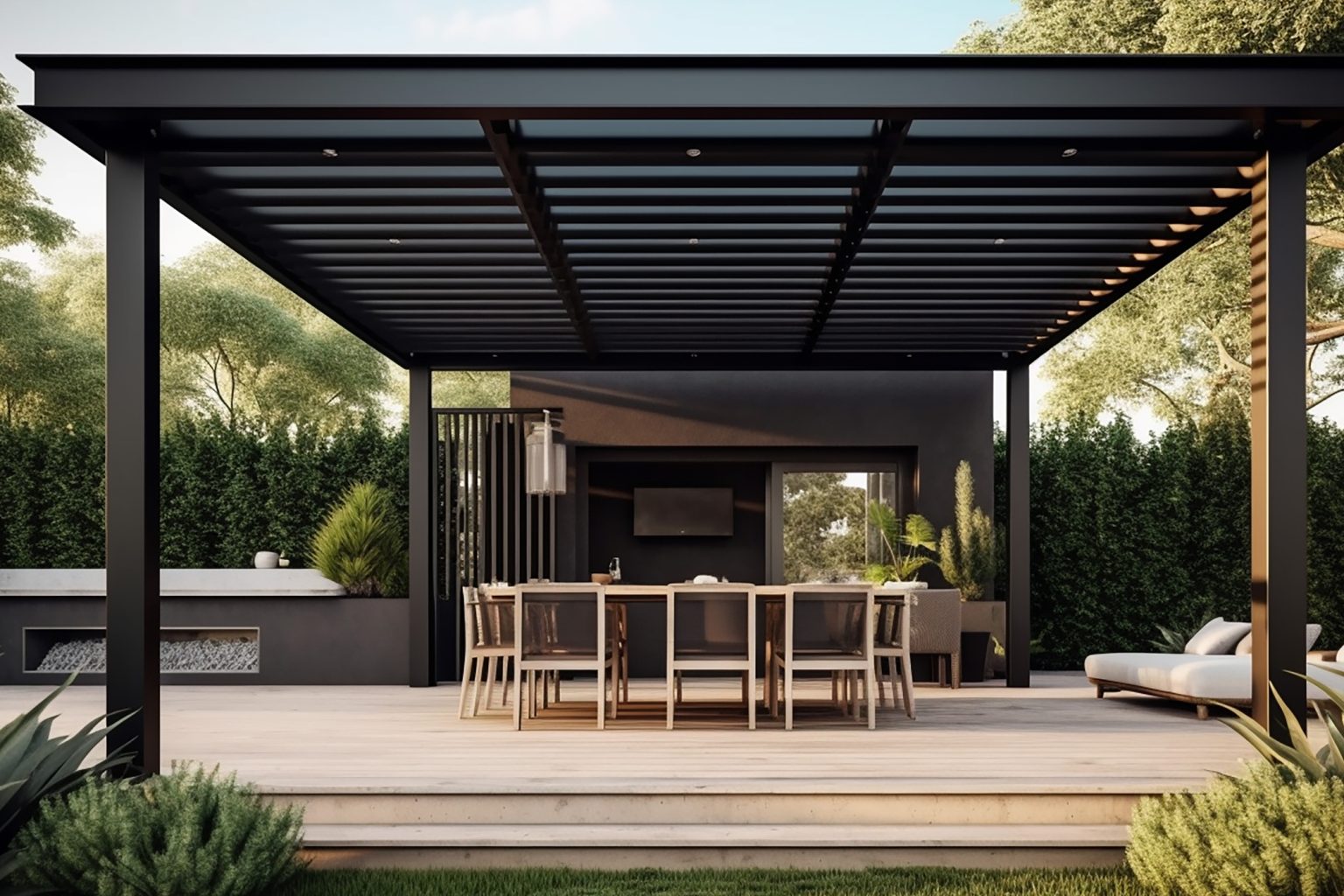 İMC Tente pergola uygulaması